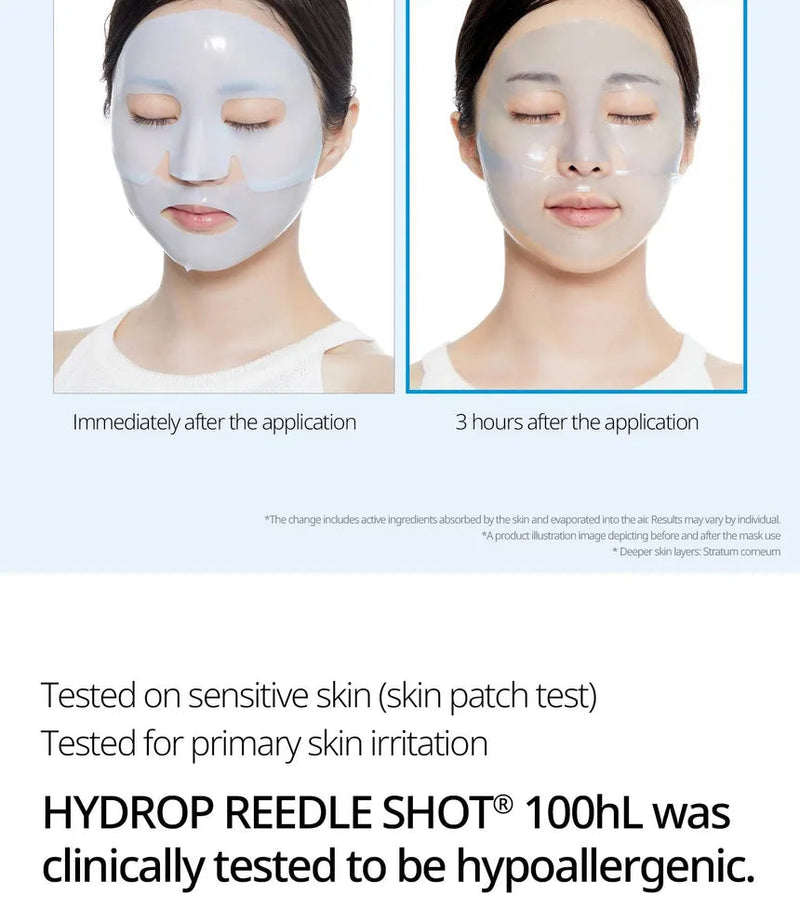 VT COSMETICS HYDROP REEDLE SHOT 100hL 2 STEP MASK VT COSMETICS
