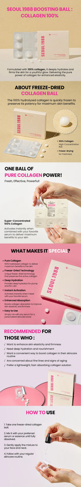 K-SECRET SEOUL 1988 BOOSTING BALL: COLLAGEN 100% K-SECRET
