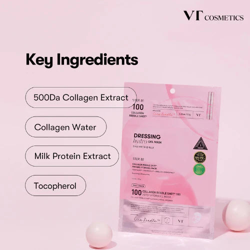 VT COSMETICS COLLAGEN REEDLE SHOT 100 2-STEP MASK VT COSMETICS