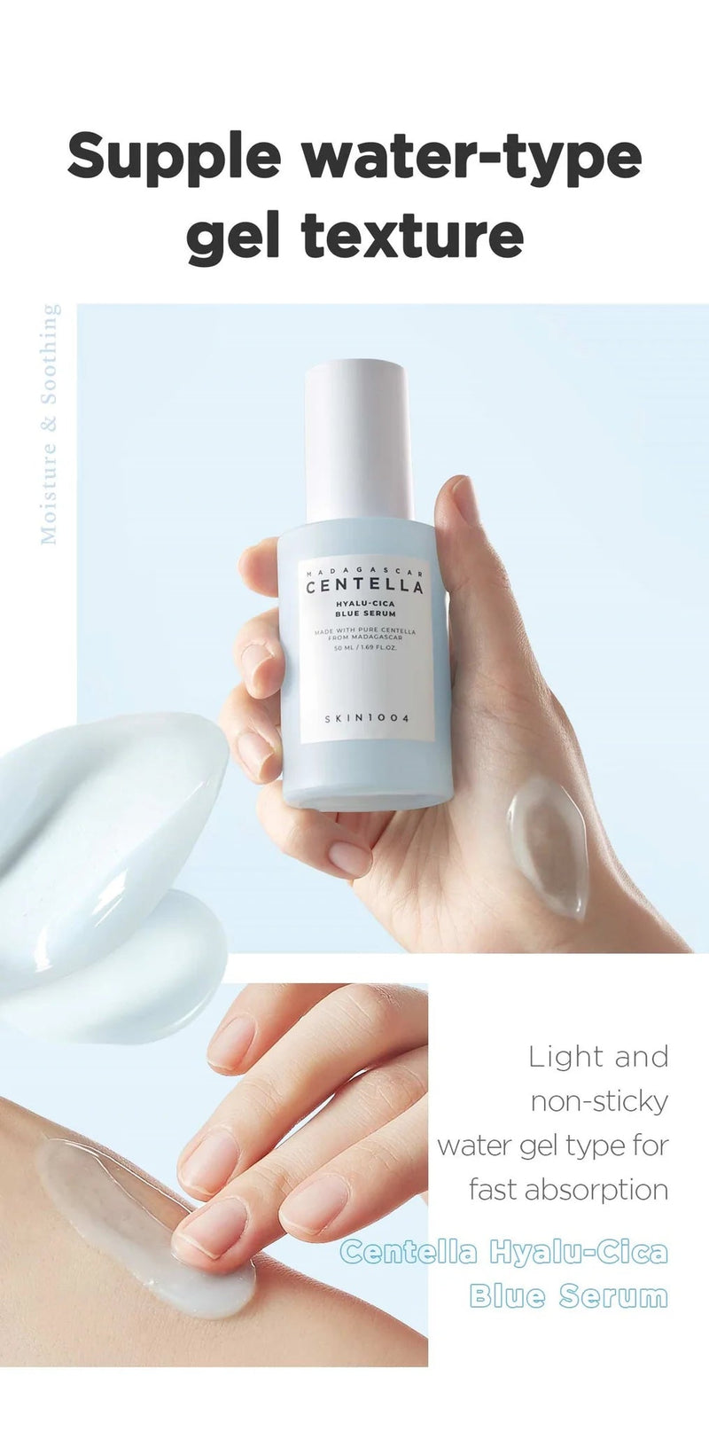 SKIN1004 Madagascar Centella Hyalu-Cica Blue Serum 50ml SKIN1004
