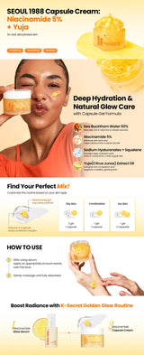 K-SECRET SEOUL 1988 Capsule Cream: Niacinamide 5% + Yuja K-SECRET
