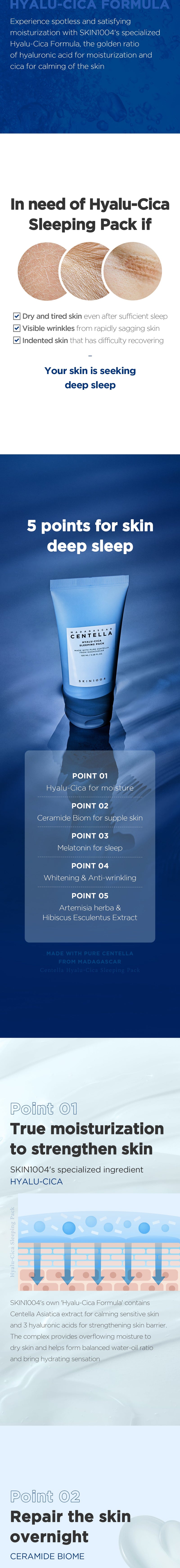 SKIN1004 Madagascar Centella Hyalu-Cica Sleeping Pack SKIN1004