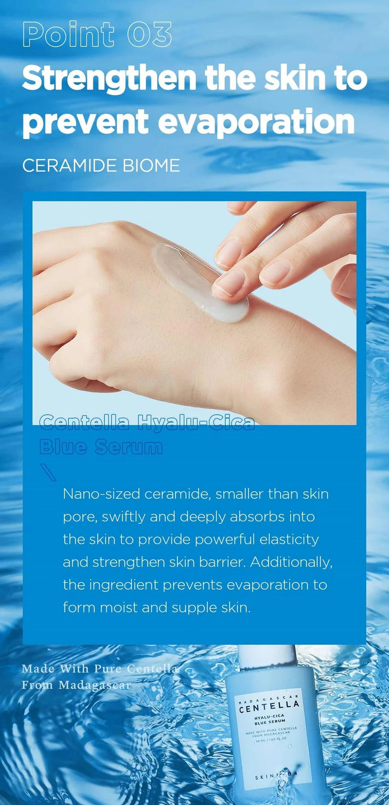 SKIN1004 Madagascar Centella Hyalu-Cica Blue Serum 50ml SKIN1004