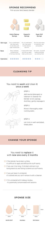 THE TOOL LAB 1046 Hydro Makeup Sponge Rhombus THE TOOL LAB