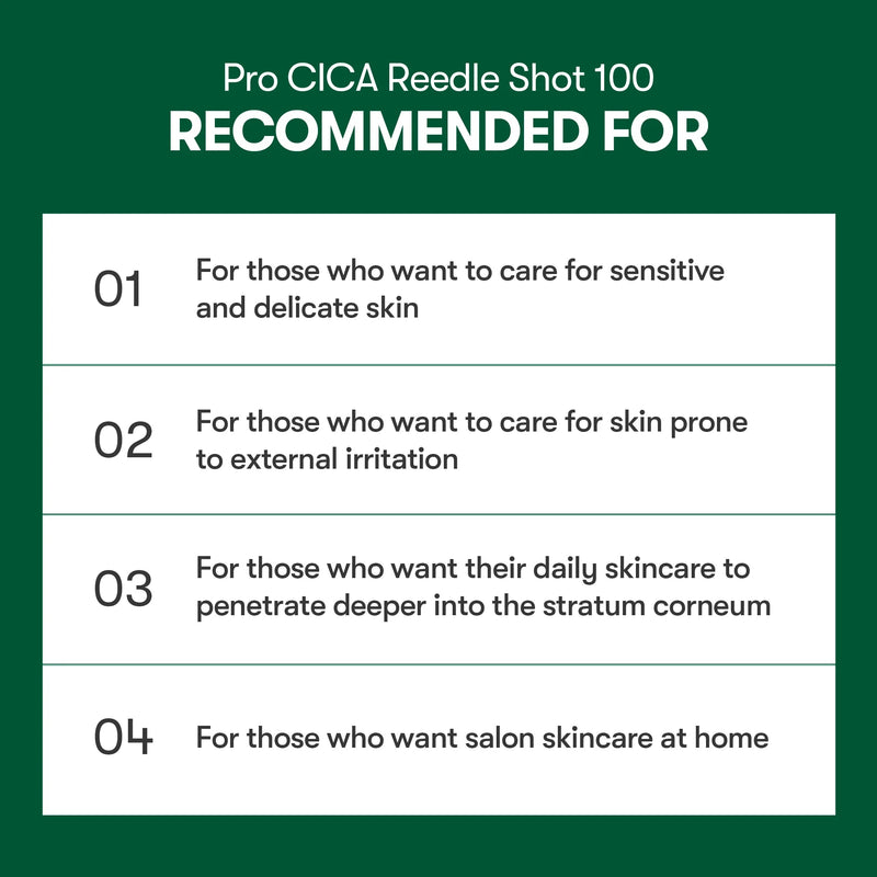 VT COSMETICS 100 PRO CICA REEDLE SHOT STICK POUCH (10EA) VT COSMETICS