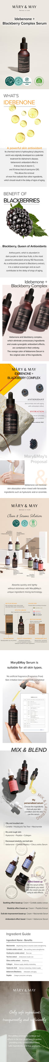 Mary & May Idebenone + Blackberry Complex Serum MARY&MAY