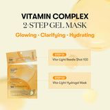 VT COSMETICS VITA-LIGHT REEDLE SHOT 100 2STEP HYDROGEL MASK VT COSMETICS