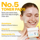 numbuzin No.5+ Glutathione Vitamin Concentrated Toner Pads numbuzin