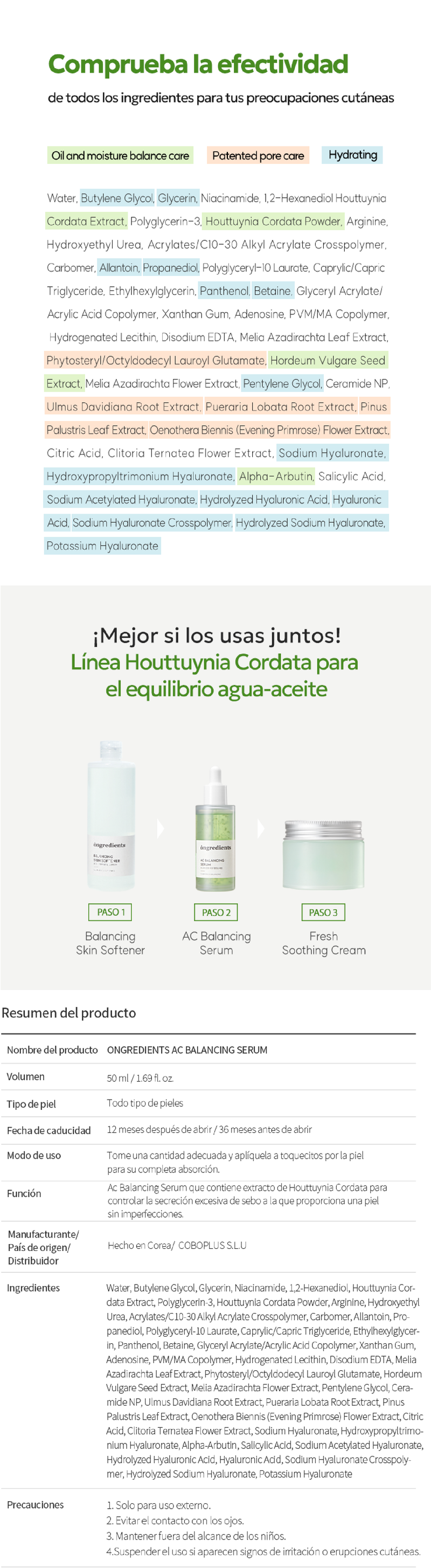 ongredients Set Antiacné STORE K BEAUTY