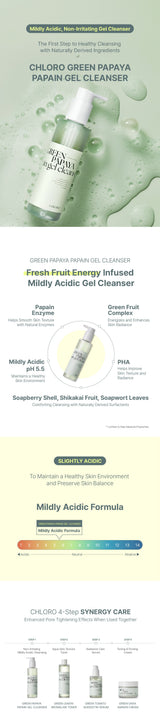 CHLORO Green Papaya Papain Gel Cleanser CHLORO