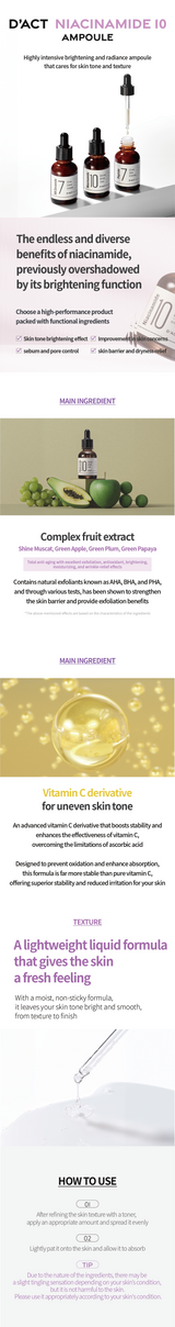 D'ACT Niacinamide 10 D'ACT