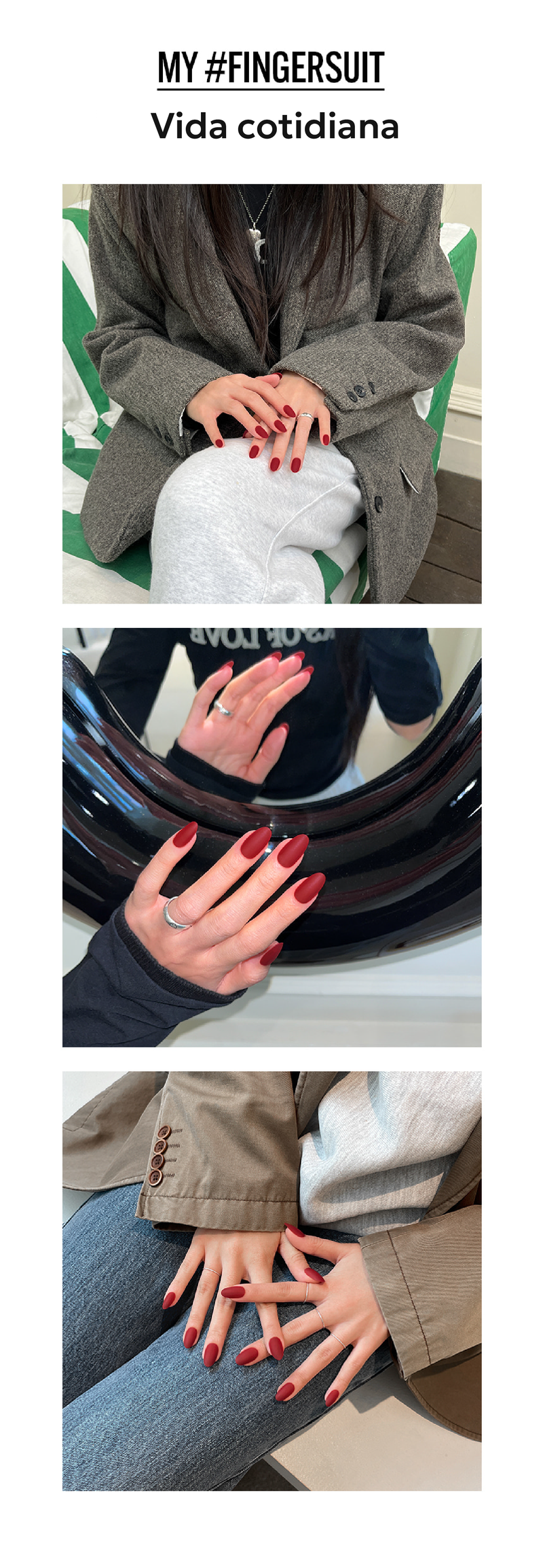 FINGER SUIT DEEP SCARLET STORE K BEAUTY
