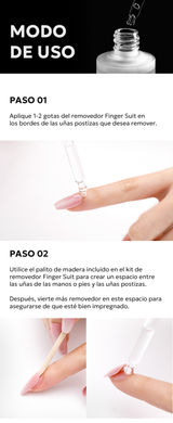 FINGER SUIT Easy-off Remover Kit STORE K BEAUTY