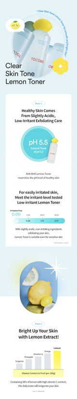 TOCOBO Aha Bha Lemon Toner STORE K BEAUTY