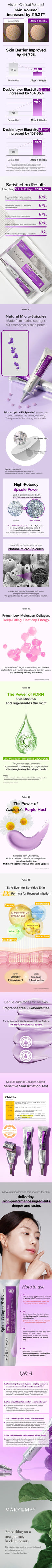 Mary&May Spicule Collagen PDRN Cream MARY&MAY