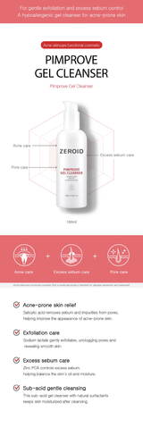 ZEROID Pimprove Gel Cleanser STORE K BEAUTY