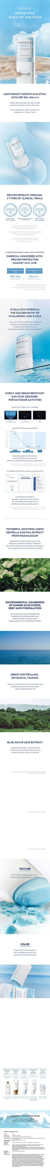 SKIN1004 Madagascar Centella Hyalu-Cica Silky-fit Sun Stick SKIN1004