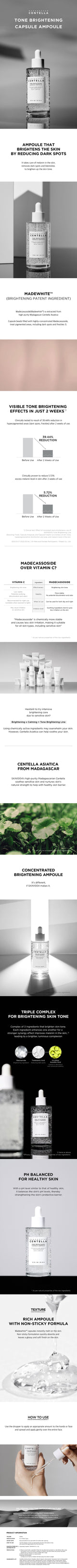 SKIN1004 Madagascar Centella Tone Brightening Capsule Ampoule SKIN1004