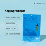 VT COSMETICS HYDROP REEDLE SHOT 100hL 2STEP HYDROGEL MASK VT COSMETICS