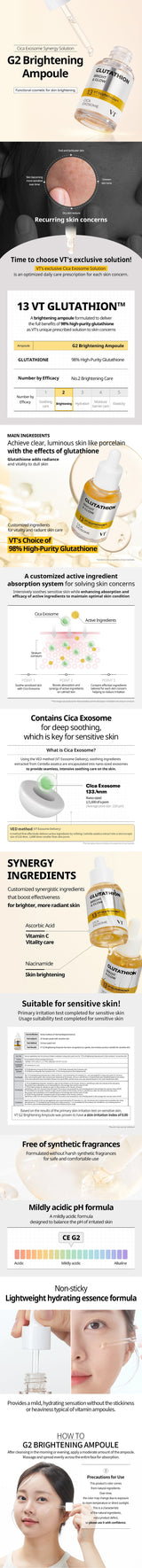 VT COSMETICS G2 BRIGHTENING AMPOULE VT COSMETICS