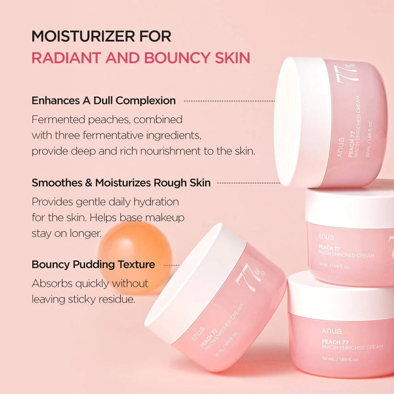 Anua Peach 77% Niacin Enriched Cream Anua