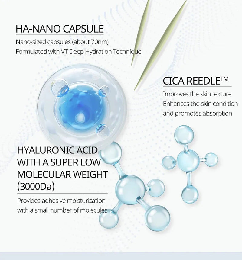 VT COSMETICS HYDROP REEDLE SHOT 100hL 2 STEP MASK VT COSMETICS