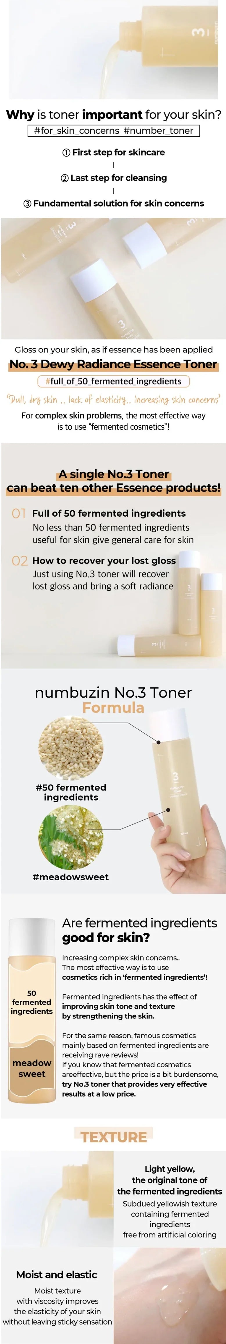 numbuzin No.3 Super Glowing Essence Toner numbuzin