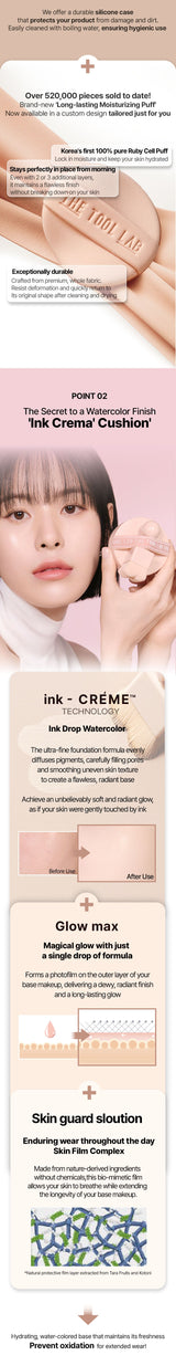 THE TOOL LAB Stamp Skinfit Cushion Glow + Brush THE TOOL LAB